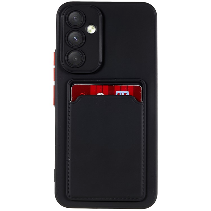 A-One Brand - Galaxy A54 5G Mobilskal Korthållare Soft TPU - Svart