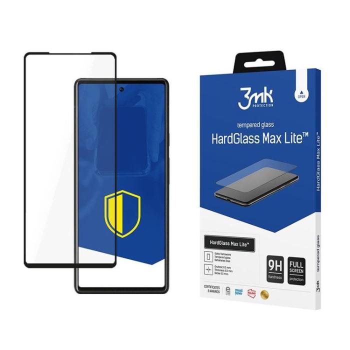 UTGATT1 - 3MK Google Pixel 6 5G Härdat glas Max Lite - Svart