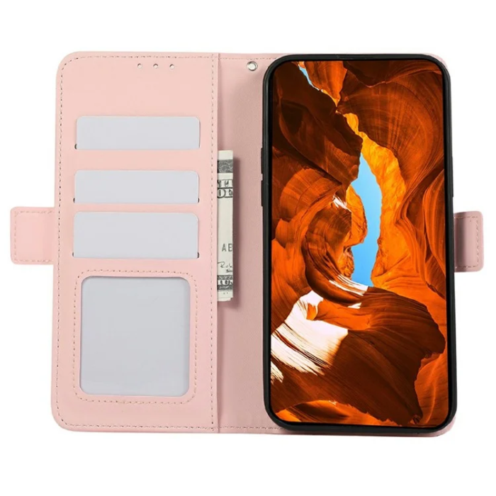 ABEEL - ABEEL iPhone 17 Pro Max Plånboksfodral Läder RFID Skydd