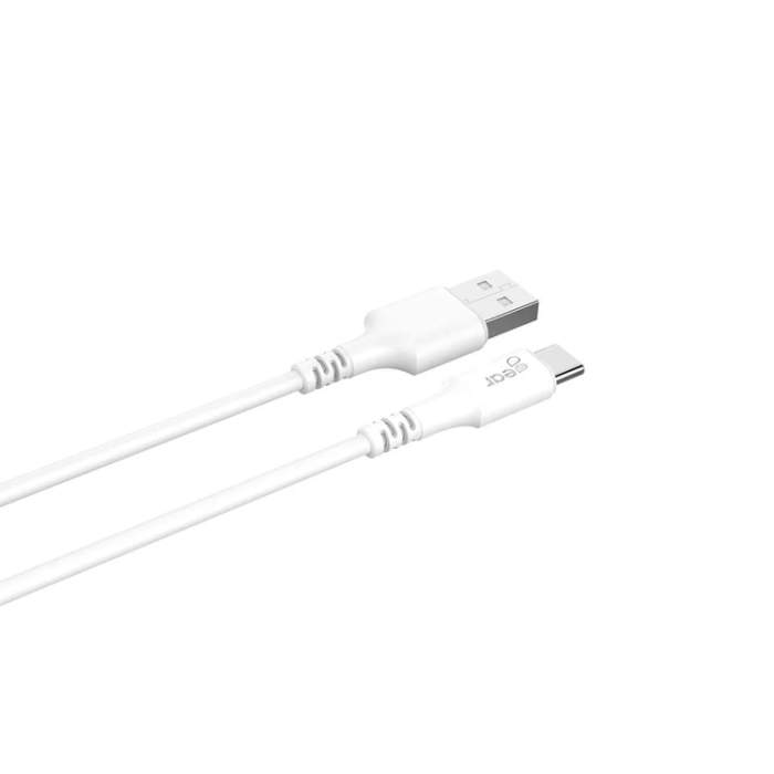 GEAR - GEAR USB-C till USB-A kabel 2.0 1m - Vit