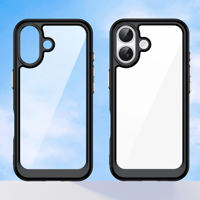 A-One Brand - iPhone 17 Mobilskal Outer Space - Svart/Transparent