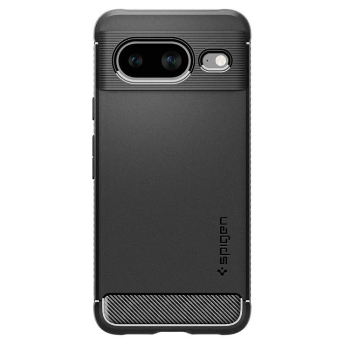 Spigen - Spigen Google Pixel 8 Mobilskal Rugged Armor - Matte Svart