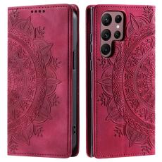 OEM - Mobilskal till Samsung Galaxy S26 Ultra Magnetst&auml;ngning Konstl&auml;der M&ouml;nster Rosa