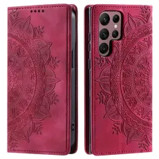 OEM - Mobilskal till Samsung Galaxy S26 Ultra Magnetst&auml;ngning Konstl&auml;der M&ouml;nster Rosa