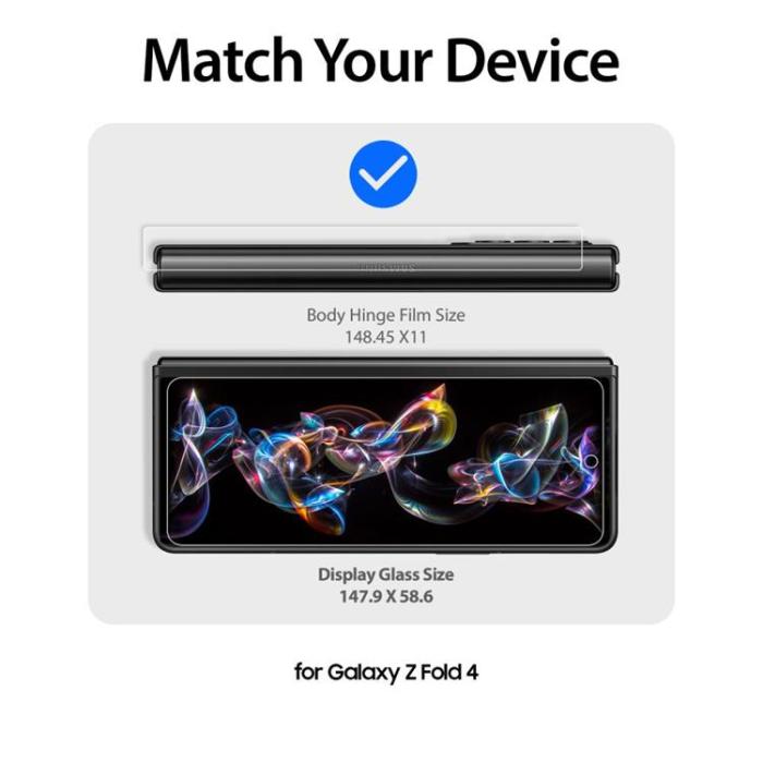 Whitestone - Whitestone 2-Pack Galaxy Z Fold 4 Härdat Glas Skärmskydd Dome