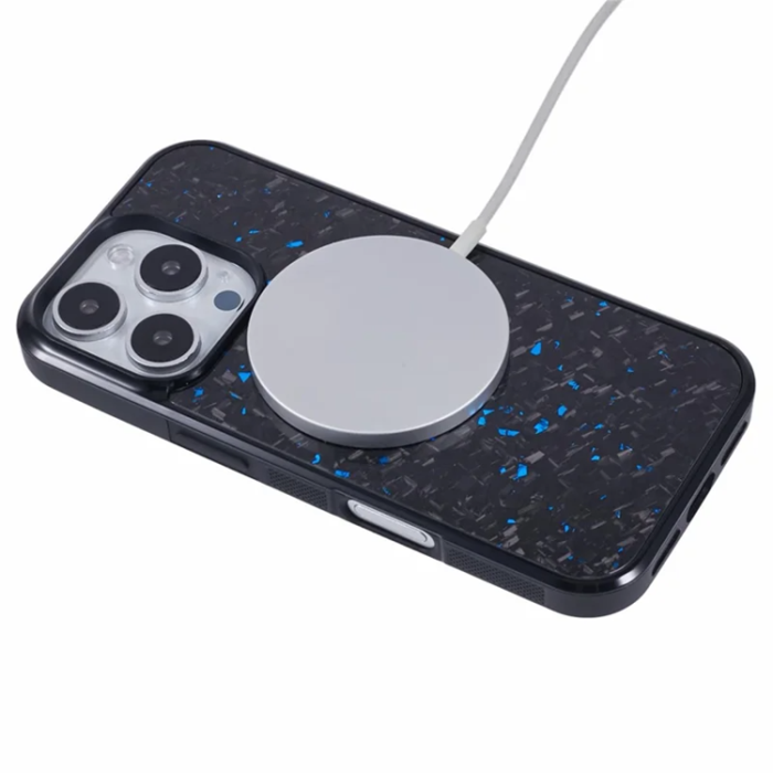 A-One Brand - iPhone 16 Pro Mobilskal Aramid Fiber Forged - Blå