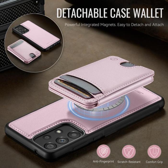 OEM - JEEHOOD Samsung Galaxy A33 5G Mobilskal KonstLäder - Rosa