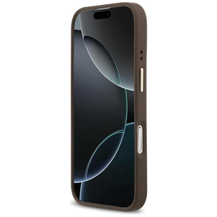 Guess - Guess iPhone 17 Mobilskal MagSafe 4G PU Classic Logo - Brun