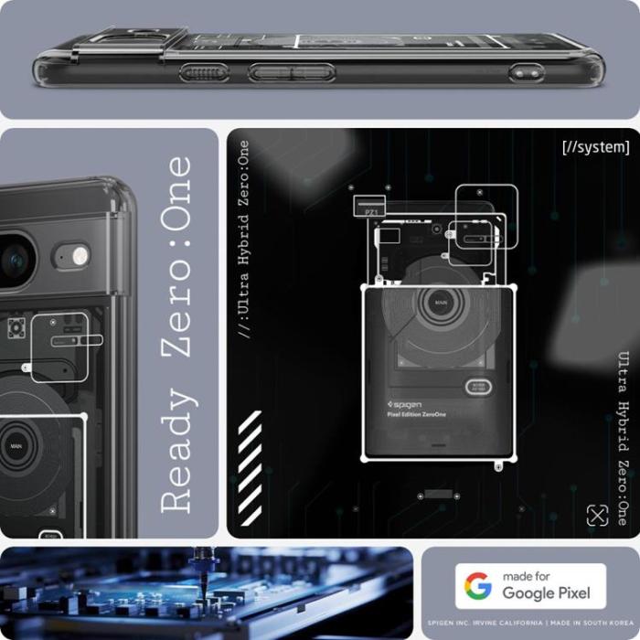 UTGATT - Spigen Google Pixel 8 Mobilskal Ultra Hybird - Zero One