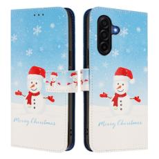 OEM - Samsung Galaxy A57 Pl&aring;nboksfodral Konstl&auml;der Julm&ouml;nster - Sn&ouml;flinga