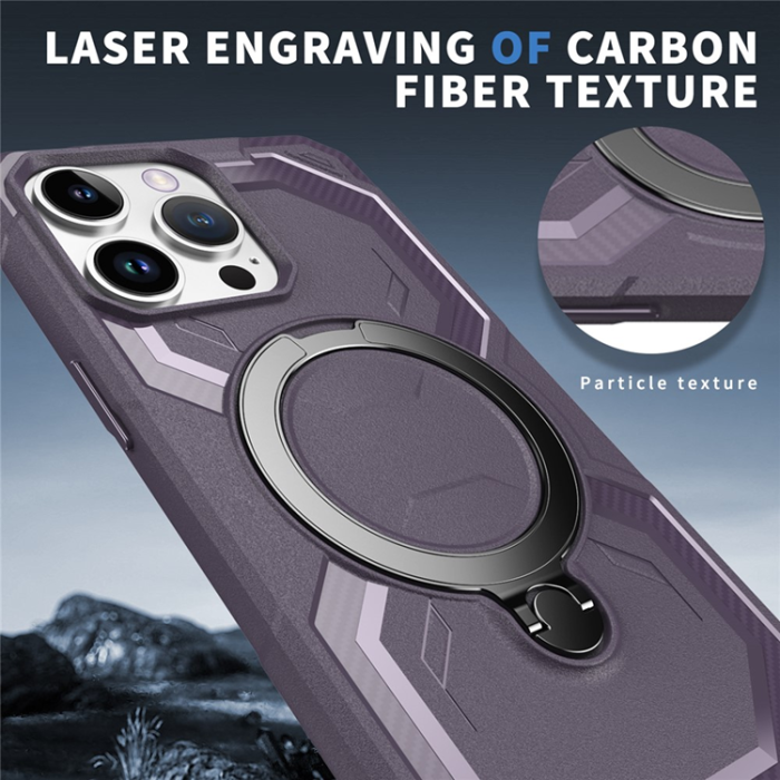 A-One Brand - iPhone 13 Pro Mobilskal MagSafe Kickstand TPU + PC - Lila