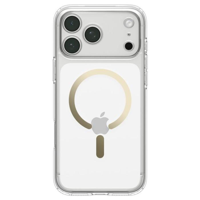 Spigen - Spigen Mobilskal För iPhone 18 Pro/17 Pro Magsafe Ultra Hybrid - Clear/Guld