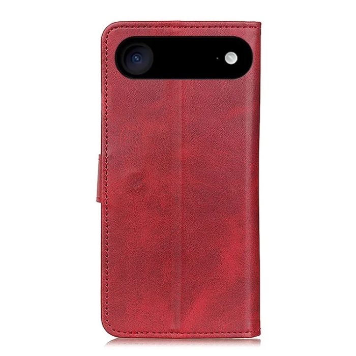 A-One Brand - iPhone 17 Air Plånboksfodral Cowhide Texture - Röd