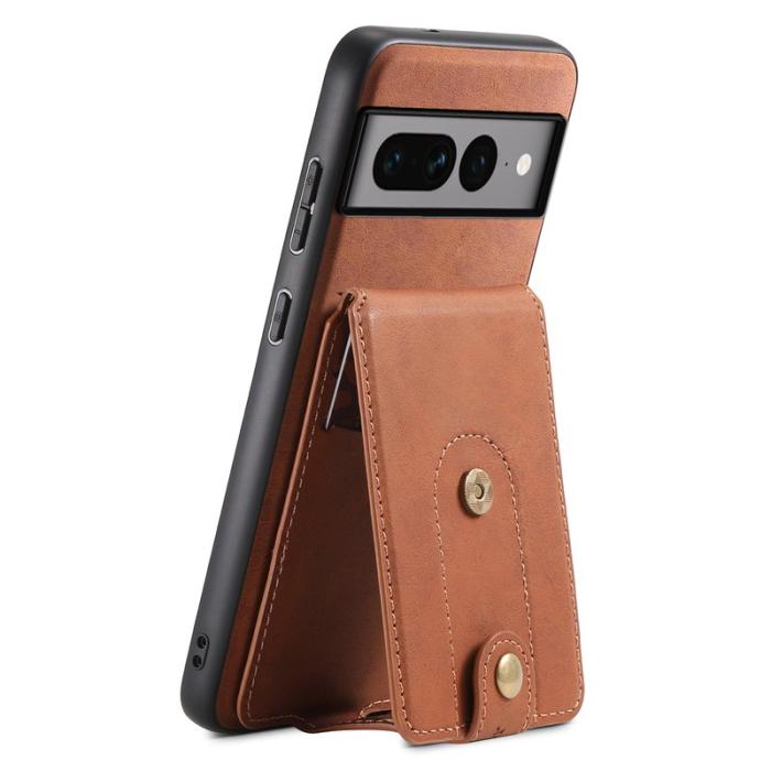 DENIOR - DENIOR D14 Google Pixel 7 Pro 5G Fodral PU+PC+TPU Brun