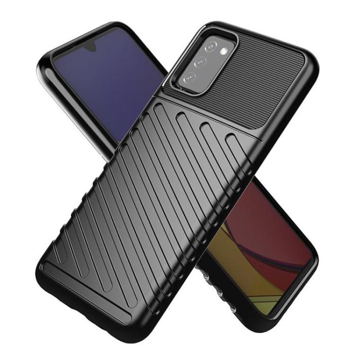 OEM - Galaxy A03s Skal Thunder Tough Rugged - Svart