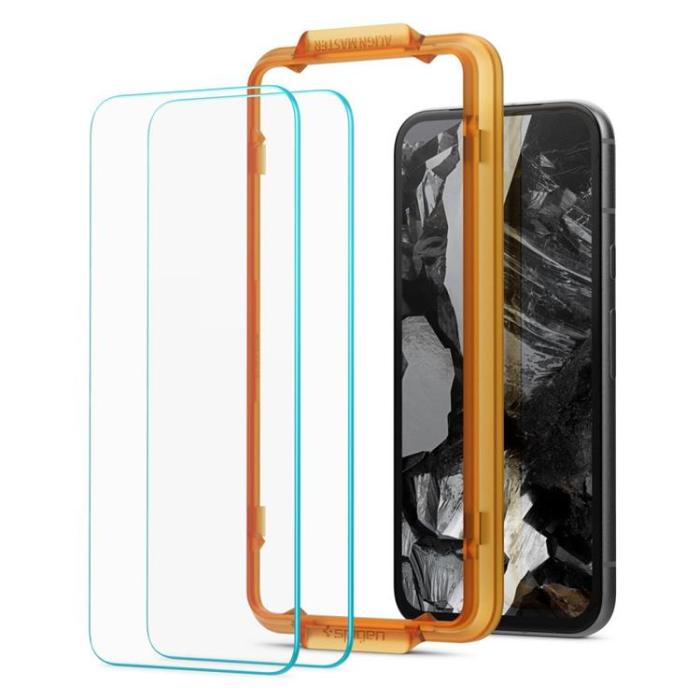 Spigen - [2-Pack] Spigen Google Pixel 8 Pro Härdat Glas Skärmskydd