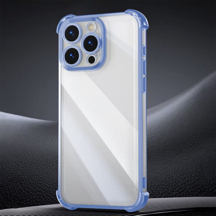 OEM - iPhone 14 Pro Mobilskal Anti Shock Chrome - Blå
