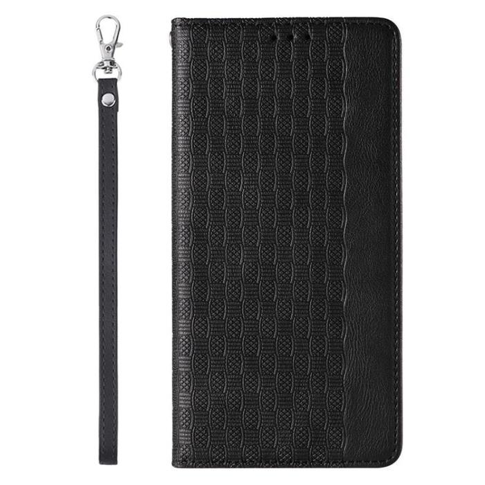 OEM - Galaxy S23 Plånboksfodral Magnet Strap - Svart