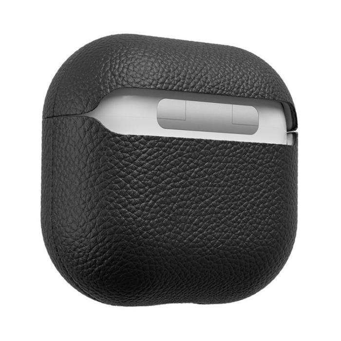 KeyBudz - KeyBudz Artisan Series läderfodral för Airpods 4 - Svart