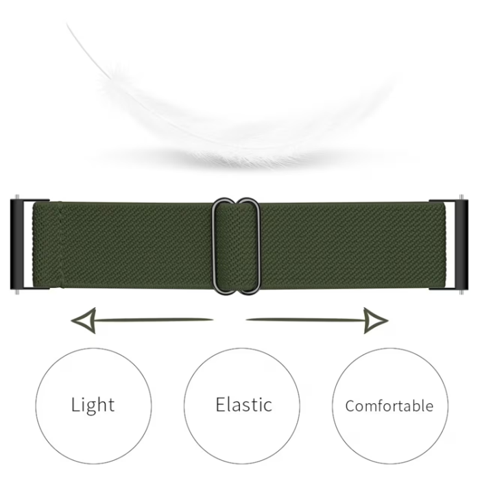 OEM - Galaxy Watch 6 (44mm) Armband Elastic - Mörkgrön