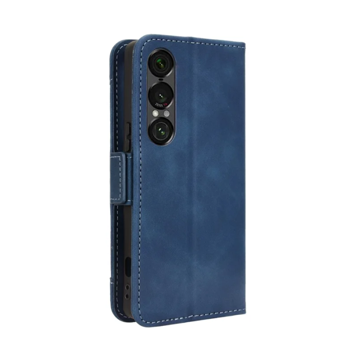 A-One Brand - Sony Xperia 1 VII Plånboksfodral Läder - Blå