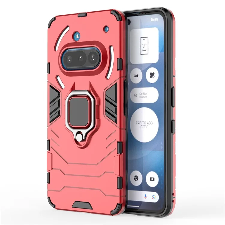 Nothing Phone (3a) Mobilskal Ringhållare Kickstand - Röd | 2353 | AlltMobil