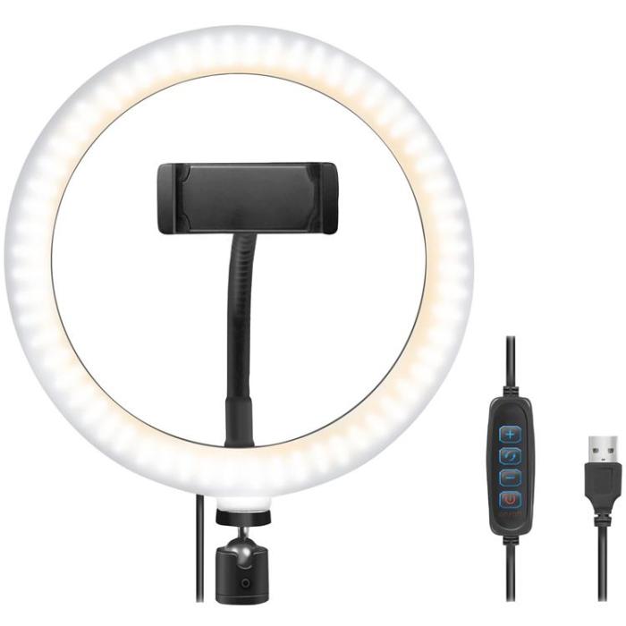 LogiLink - LOGILINK Ring light för Smartphone Ø20 cm utan stativ