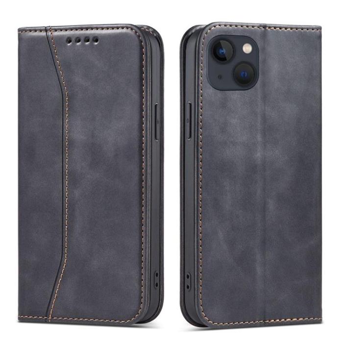 UTGATT - iPhone 13 mini Plånboksfodral Magnet Fancy - Svart