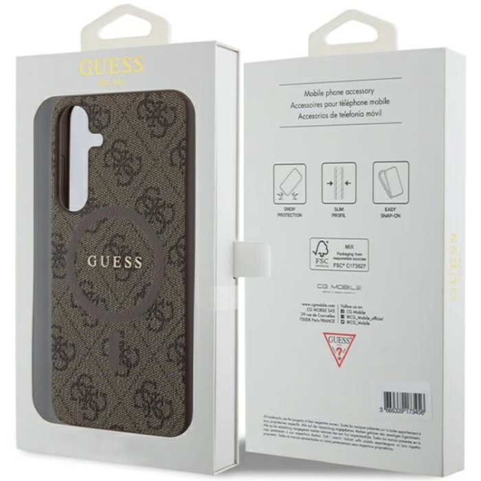 Guess - Guess Galaxy S24 Mobilskal Magsafe Collection - Brun