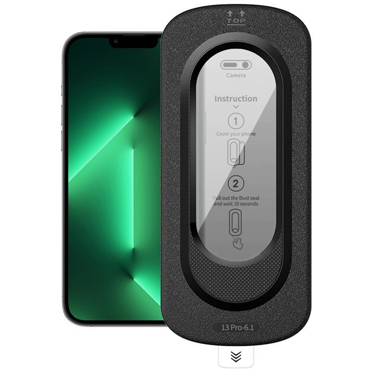 Härdat glas Skärmskydd För Apple iPhone 13 Pro Anti-Spy med Installationsverktyg | 5468 | AlltMobil