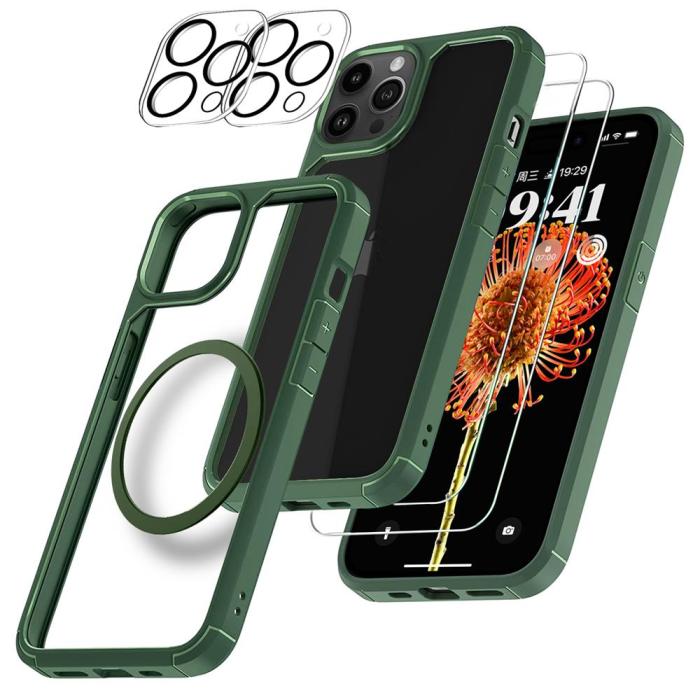 Boom of Sweden - [6in1] Boom iPhone 13 Pro Max Skal, Kameralinsskydd, Härdat Glas, MagSafe Ring