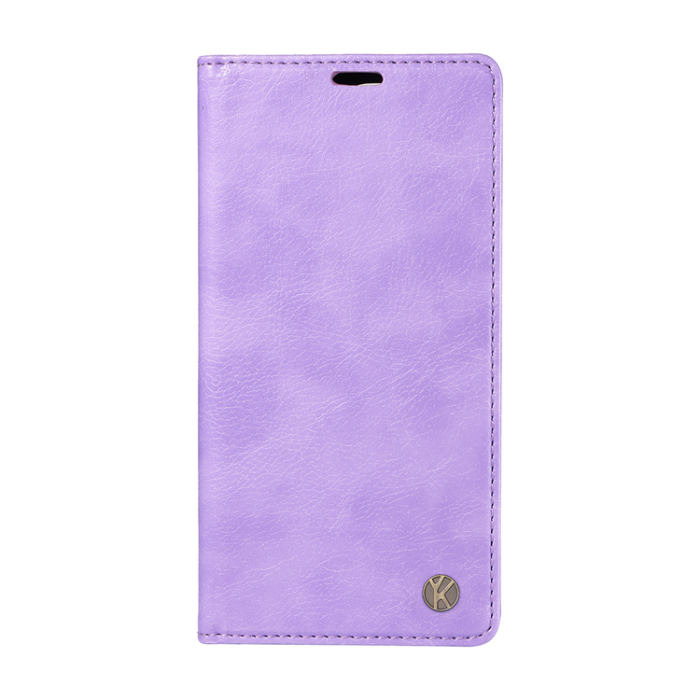 YIKATU - YIKATU Galaxy S26 Edge Plånboksfodral Litchi Läder - Lila