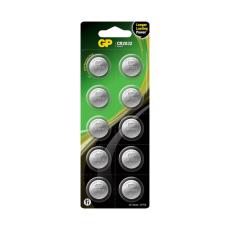 GP - GP Knappcellsbatteri Litium CR2032 10-Pack