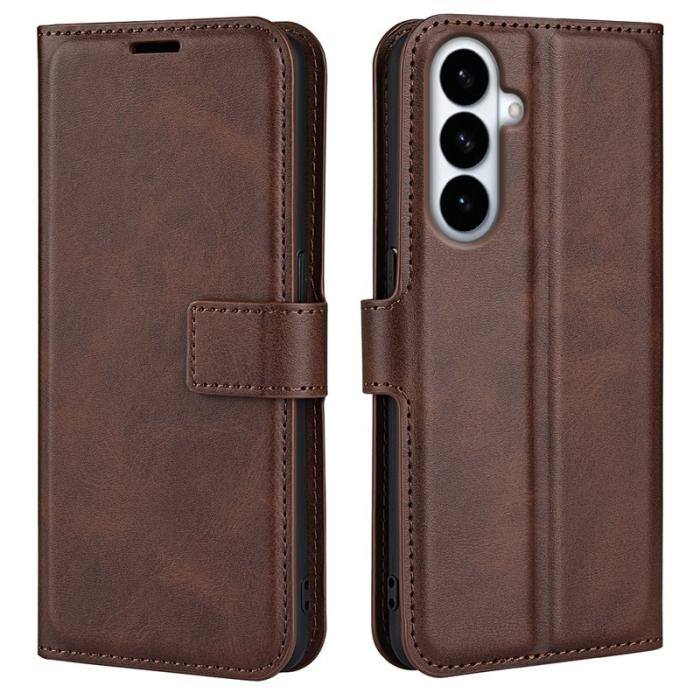 OEM - Mobilfodral för Samsung Galaxy S26 Plus Ställfunktion Konstläder - Brun