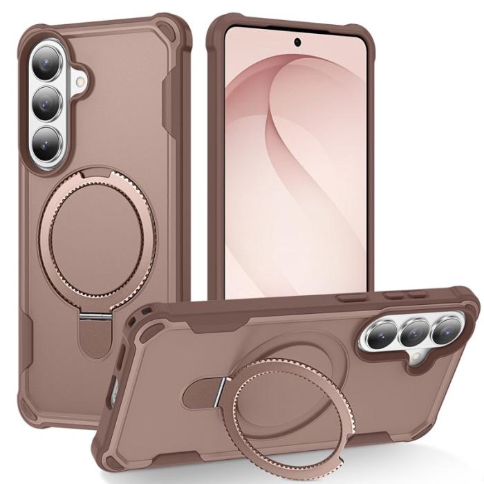 OEM - Mobilskal för Samsung Galaxy S26 Plus Magnetiskt Kickstand TPU + PC - Guld