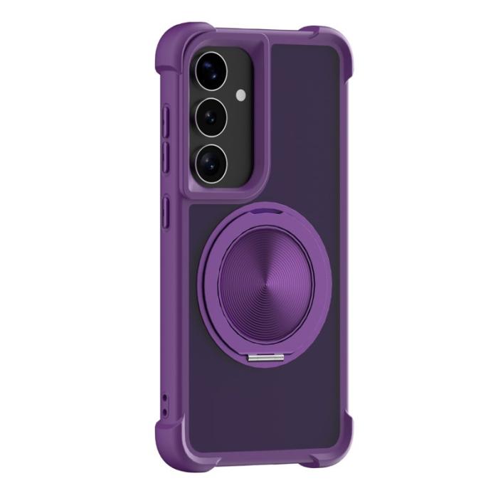 OEM - Mobilskal för Samsung Galaxy S26 Plus Magnetiskt Kickstand TPU + PC - Lila