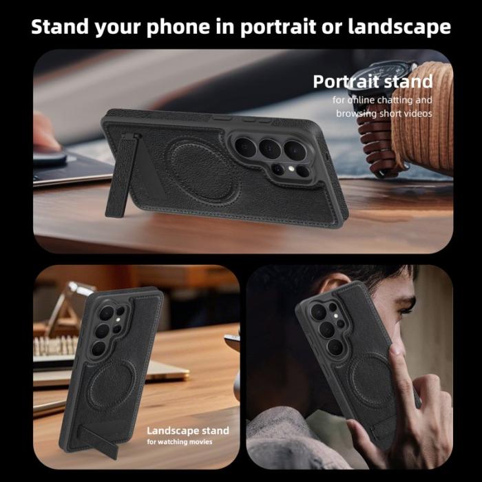 OEM - Mobilskal för Samsung Galaxy S26 Ultra Magnetiskt PC + TPU - Svart