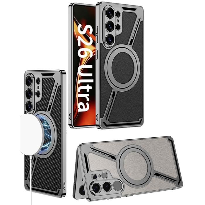 GKK - GKK Mobilskal för Samsung Galaxy S26 Ultra Magnetiskt PC + TPU - Svart