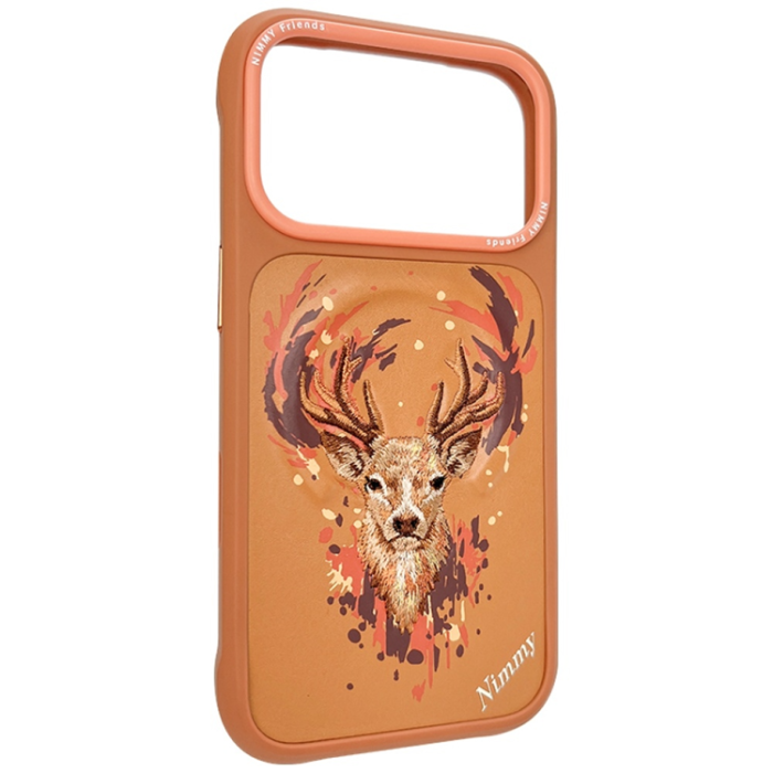 NIMMY - Nimmy Mobilskal För iPhone 17 Pro Max MagSafe Deer - Orange