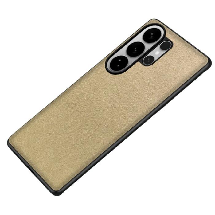 OEM - Mobilskal för Samsung Galaxy S26 Ultra Konstläder TPU - Guld