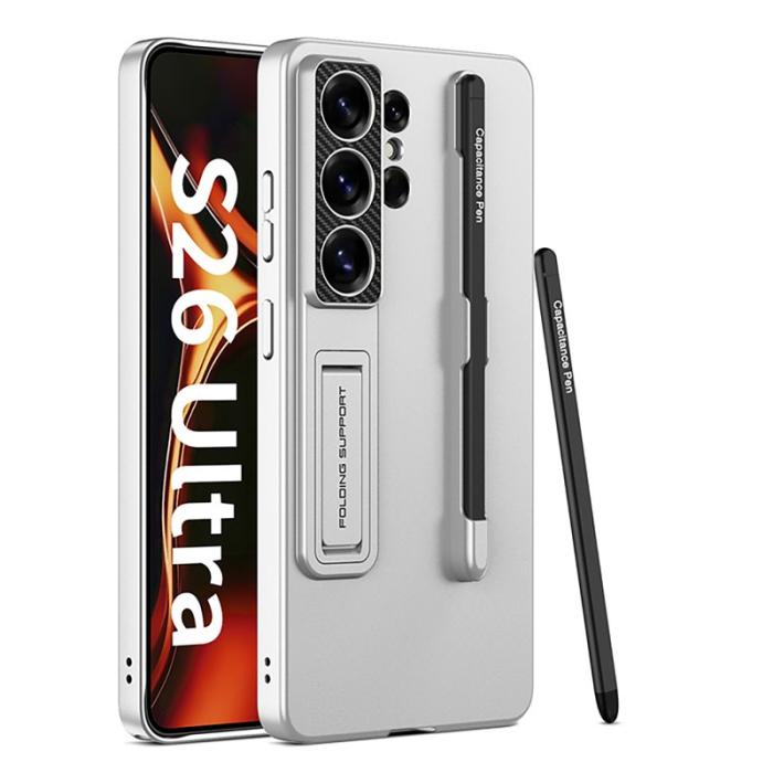 GKK - GKK Mobilskal för Samsung Galaxy S26 Ultra Slim Kickstand PC - Silver