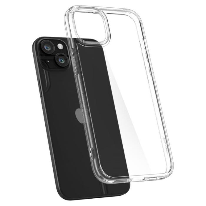 Spigen - Spigen iPhone 15 Mobilskal Ultra Hybrid - Crystal Clear