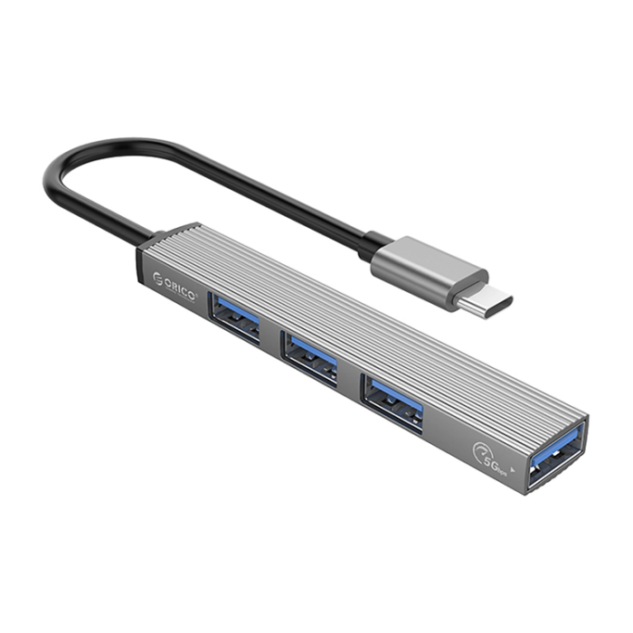 ORICO - Orico Hubb 1xUSB-A 3.0 3xUSB-A 2.0 - Grå