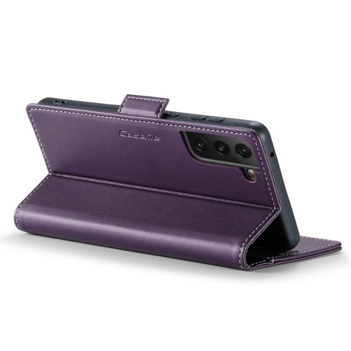 Caseme - CASEME Plånboksfodral Konstläder för Samsung Galaxy S21 FE 5G - Lila