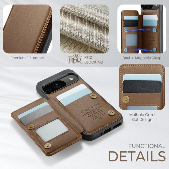 Caseme - CASEME C22 Fodral för Google Pixel 10 Pro/10/9 Pro/9 - Brun