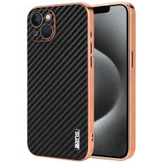 AZNS - AZNS iPhone 13 Fodral Electroplating KonstL&auml;der - Svart