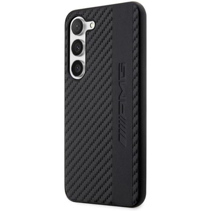Mercedes - AMG Galaxy S23 Plus Skal Carbon Stripe & Embossed - Svart