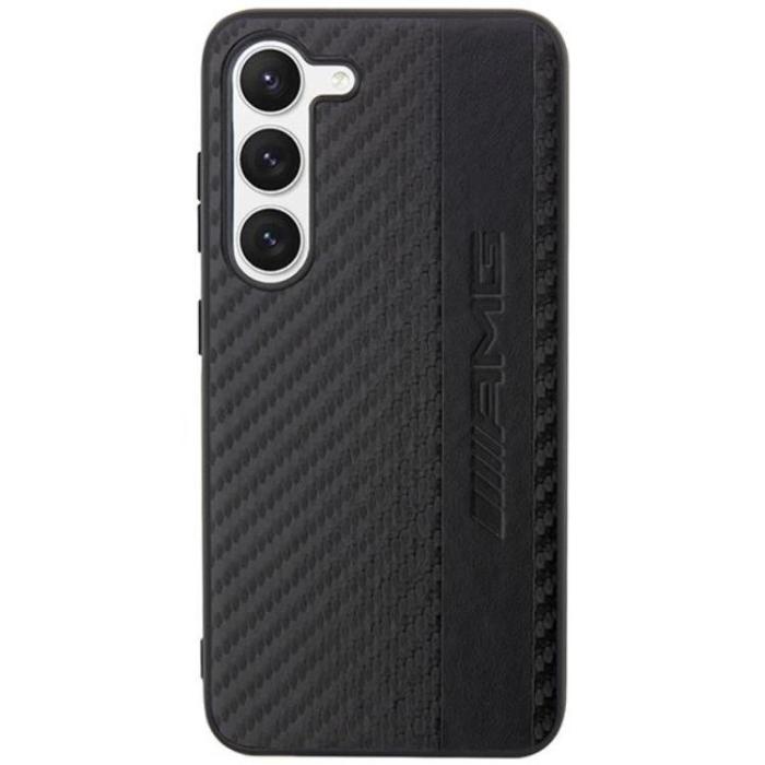 Mercedes - AMG Galaxy S23 Plus Skal Carbon Stripe & Embossed - Svart