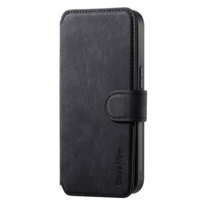 CASENEO - CASENEO iPhone XS Max Plånboksfodral Konstläder - Svart