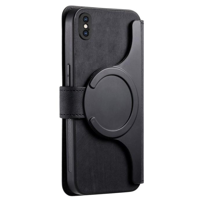 CASENEO - CASENEO iPhone XS Max Plånboksfodral Konstläder - Svart